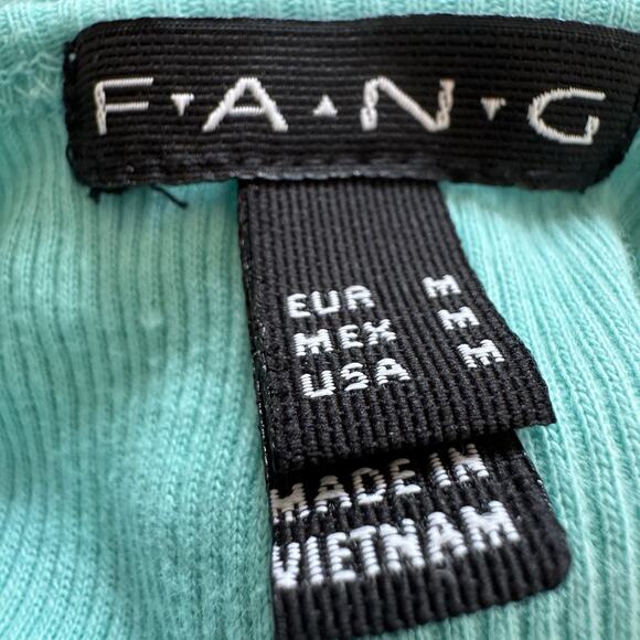 Vintage Y2K FANG Aqua Embellished Tank Top Indie Glam Boho Grunge Sleeze Fairy M - Picture 7 of 7